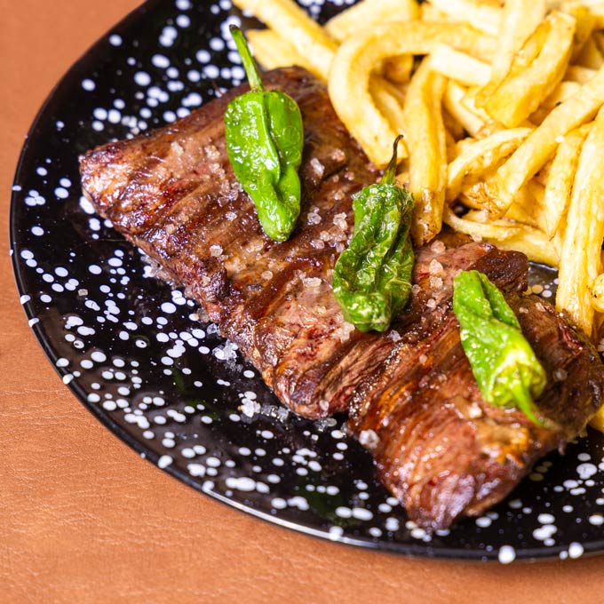 Entrecot con patatas